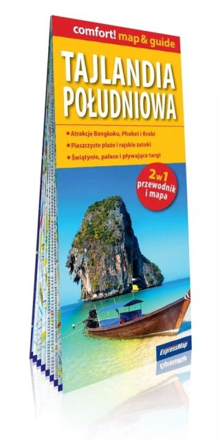 Tajlandia południowa; laminowany map&guide (2w1: przewodnik i mapa)