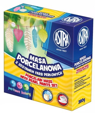 Masa porcelanowa z zestawem farb perłowych