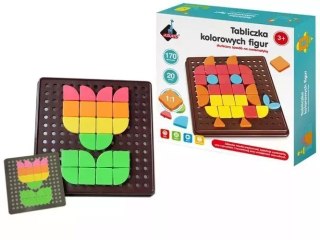 Geometryczna tabliczka kolorowych figur