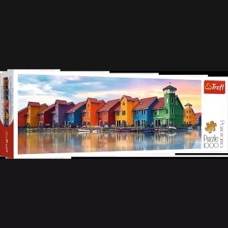 Puzzle 1000 elementów Panorama. Groningen, Holandia