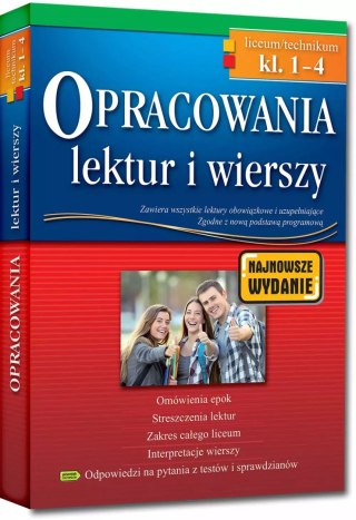 Opracowania lektur i wierszy - liceum/technikum - klasy 1-4 - po reformie