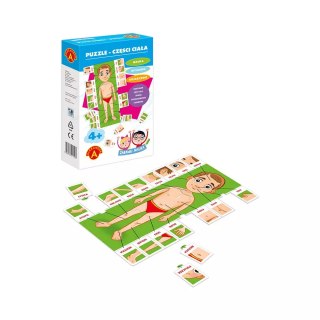 Puzzle 21 elementów. Części ciała