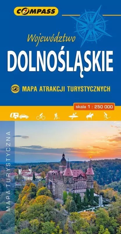 Województwo Dolnośląskie. Mapa atrakcji turystycznych, 1:200 000 Województwo Dolnośląskie. Mapa atrakcji turystycznych, 1:200 000
