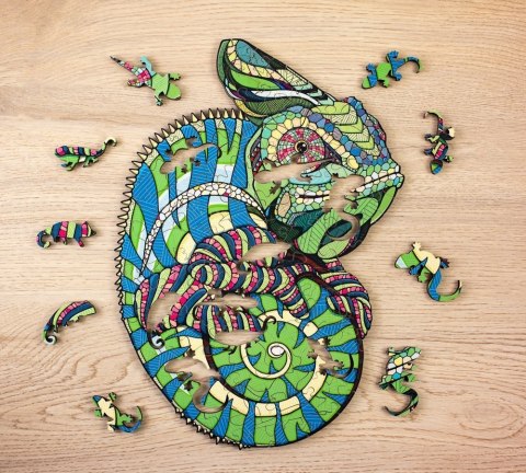 EWA Wooden 2D Puzzle - Chameleon Puzzle EWA Wooden 2D Puzzle - Chameleon Puzzle