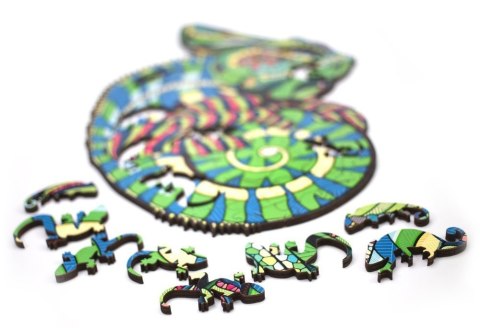 EWA Wooden 2D Puzzle - Chameleon Puzzle EWA Wooden 2D Puzzle - Chameleon Puzzle