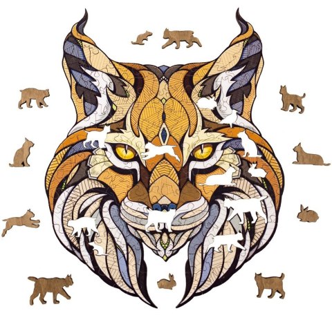 EWA Wooden 2D Puzzle - Lynx Puzzle EWA Wooden 2D Puzzle - Lynx Puzzle