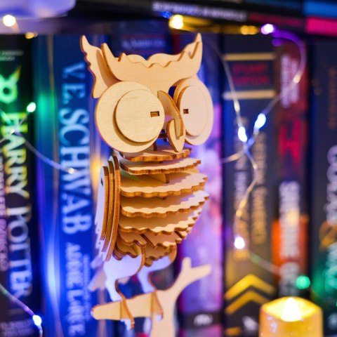 Little Story Wooden Model 3D Puzzle - Owl Little Story Wooden Model 3D Puzzle - Owl