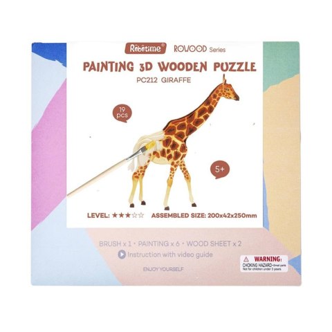 ROBOTIME 3D Painting Puzzle - Giraffe ROBOTIME 3D Painting Puzzle - Giraffe