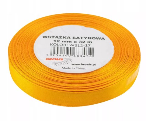 Wstążka satynowa żonkilowa 12mmx32m Wstążka satynowa żonkilowa 12mmx32m