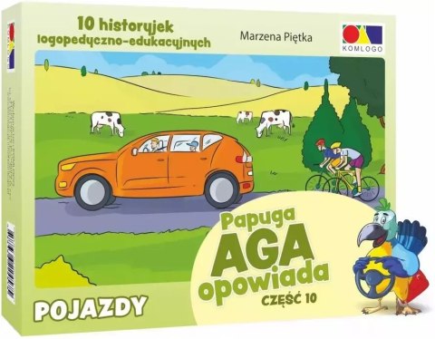Historyjki obrazkowe. Papuga Aga opowiada. Część 10 - pojazdy Historyjki obrazkowe. Papuga Aga opowiada. Część 10 - pojazdy