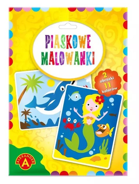 Piaskowe malowanki. Syrenka i delfin Piaskowe malowanki. Syrenka i delfin