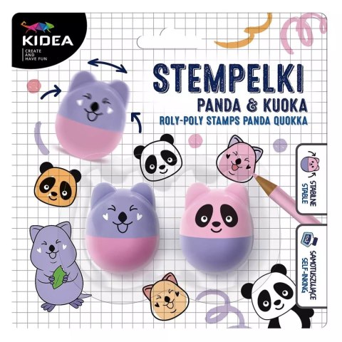 Stemple Wańka Wstańka Panda 2szt Kidea Derform Swwpkka Stemple Wańka Wstańka Panda 2szt Kidea Derform Swwpkka