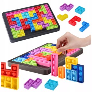 ZABAWKA BĄBELKI TETRIS POP IT UKŁADANKA PUZZLE 3W1