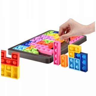 ZABAWKA BĄBELKI TETRIS POP IT UKŁADANKA PUZZLE 3W1