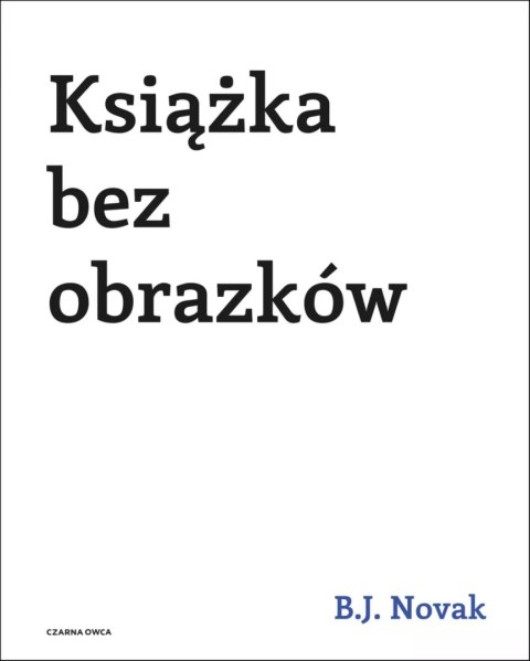 Książka bez obrazków Książka bez obrazków