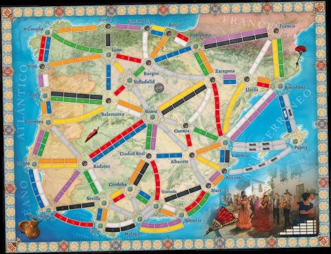 Wsiąść do Pociągu. Kolekcja Map 8. Półwysep Iberyjski i Korea Południowa (dodatek)