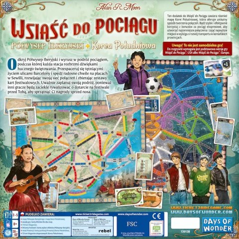 Wsiąść do Pociągu. Kolekcja Map 8. Półwysep Iberyjski i Korea Południowa (dodatek)