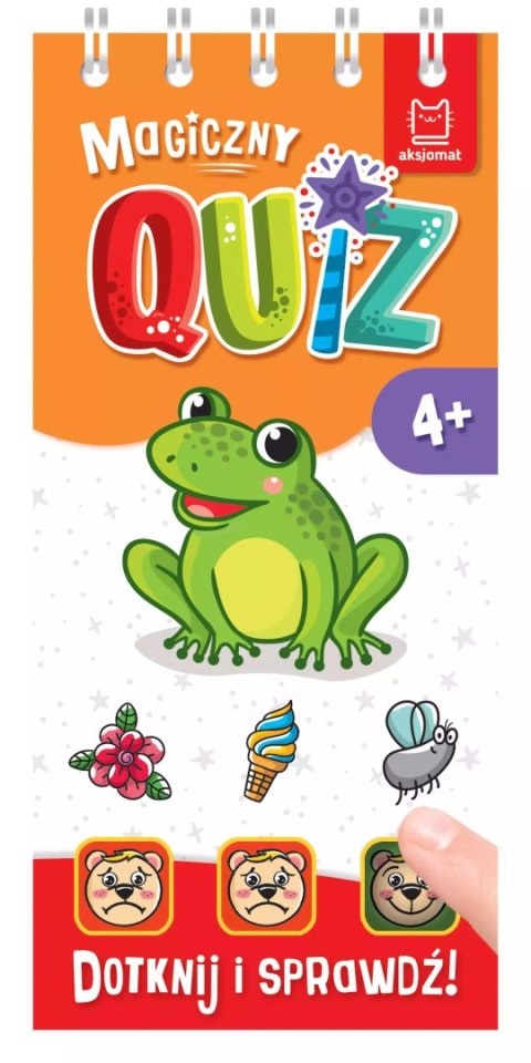 Magiczny quiz z żabką. Dotknij i sprawdź, od 4 lat Magiczny quiz z żabką. Dotknij i sprawdź, od 4 lat