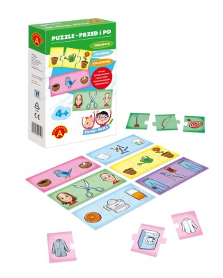 Zabawa i nauka. Puzzle - Przed i po