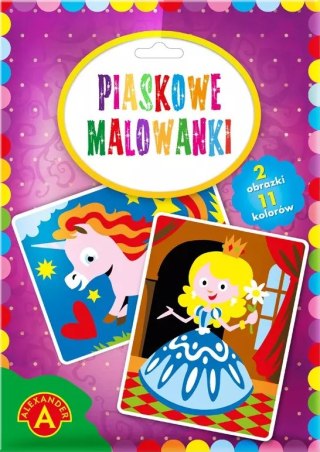 Piaskowe malowanki. Księżniczka i jednorożec