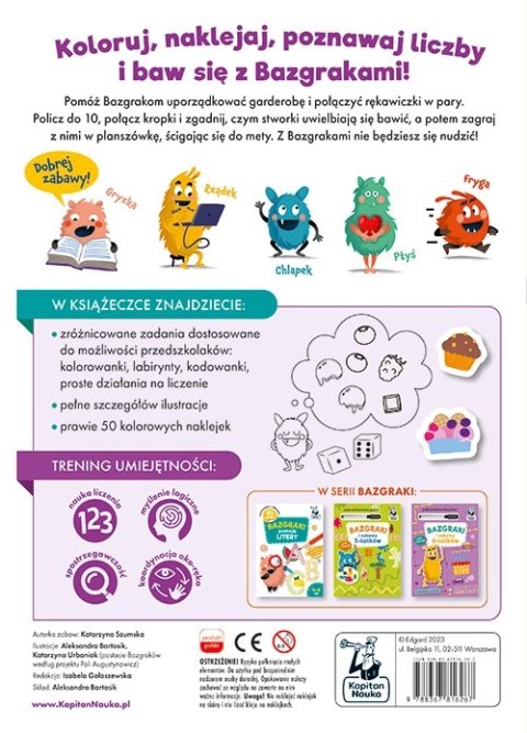 Bazgraki poznają. Liczby 4-6 lat Bazgraki poznają. Liczby 4-6 lat