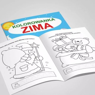 Kolorowanka. Zima