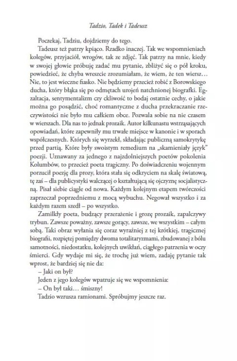 Nieocalony. Tadeusz Borowski. Biografia