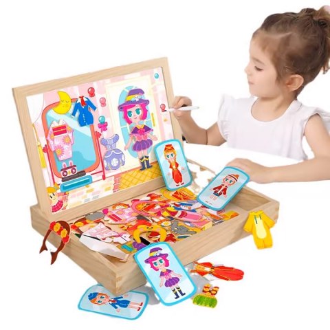 TABLICA MAGNETYCZNA MAGNESY PUZZLE UBIERANKA MONTESSORI TABLICA MAGNETYCZNA MAGNESY PUZZLE UBIERANKA MONTESSORI