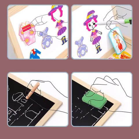 TABLICA MAGNETYCZNA MAGNESY PUZZLE UBIERANKA MONTESSORI TABLICA MAGNETYCZNA MAGNESY PUZZLE UBIERANKA MONTESSORI