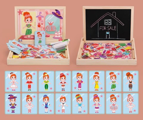 TABLICA MAGNETYCZNA MAGNESY PUZZLE UBIERANKA MONTESSORI TABLICA MAGNETYCZNA MAGNESY PUZZLE UBIERANKA MONTESSORI