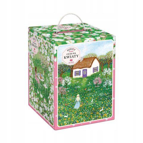 Puzzlove CzuCzu Czas na kwiaty puzzle 4 x 150 elementów