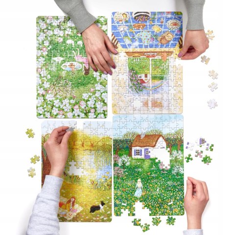 Puzzlove CzuCzu Czas na kwiaty puzzle 4 x 150 elementów