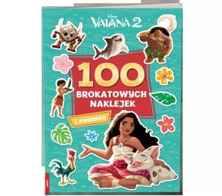 Vaiana 2 100 brokatowych naklejek