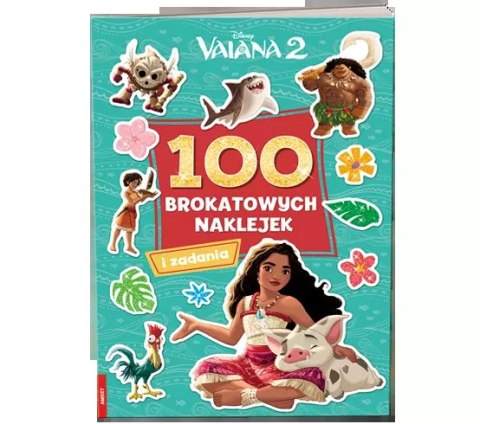 Vaiana 2 100 brokatowych naklejek Vaiana 2 100 brokatowych naklejek