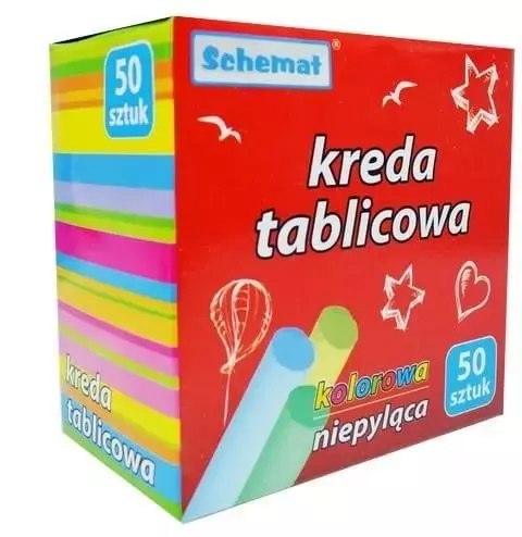 Kreda tablicowa 50szt kolor Kreda tablicowa 50szt kolor