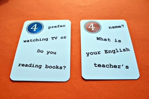 Fun Card English. My First 50 Questions