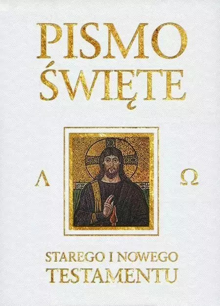 Pismo Święte Starego i Nowego Testamentu, białe ze złoceniem Pismo Święte Starego i Nowego Testamentu, białe ze złoceniem