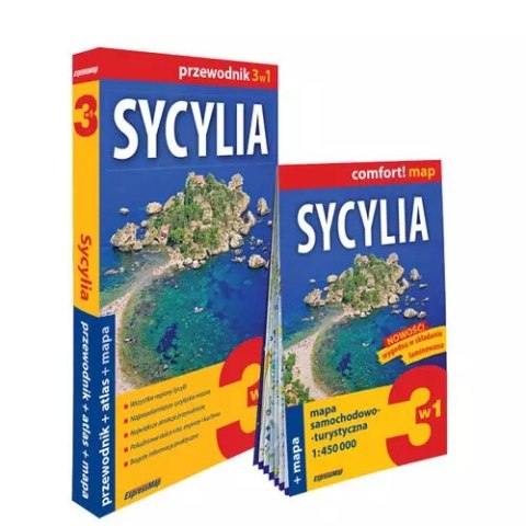 Sycylia 3w1 przewodnik + atlas + mapa Sycylia 3w1 przewodnik + atlas + mapa