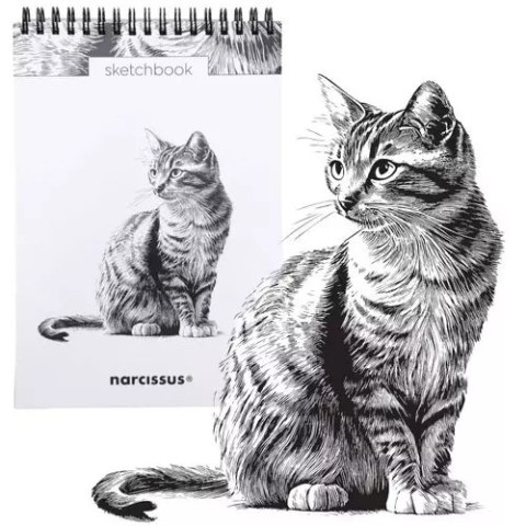 Szkicownik A5 pion na spirali Kot 60k z perforacją 120 gsm Szkicownik A5 pion na spirali Kot 60k z perforacją 120 gsm