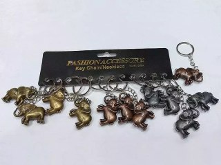 Brelok słoń metalowy
