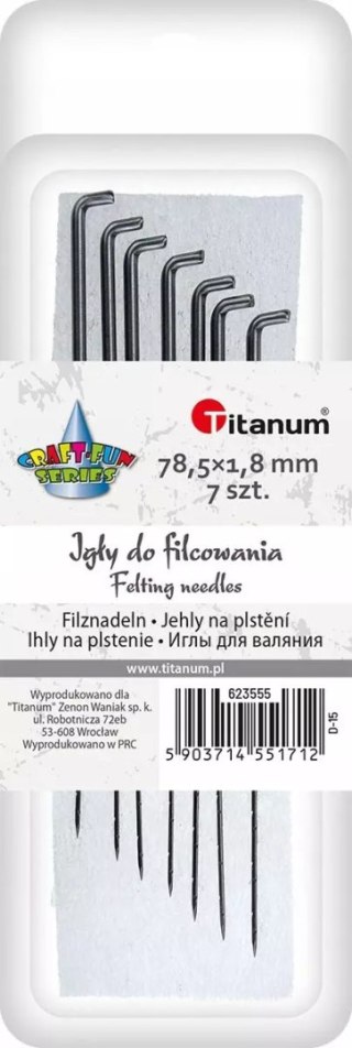 Igły do filcowania Titanum 7 sztuk