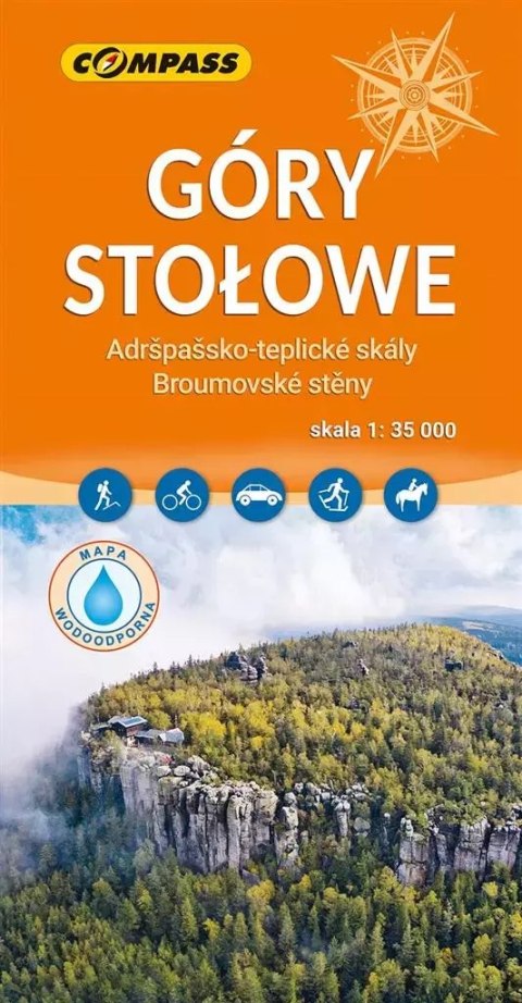 Mapa turystyczna - Góry Stołowe 1:35 000 lam Mapa turystyczna - Góry Stołowe 1:35 000 lam