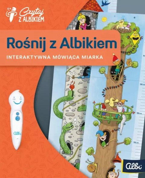 Czytaj z Albikiem. Rośnij z Albikiem! Miarka dla dzieci na ścianę Czytaj z Albikiem. Rośnij z Albikiem! Miarka dla dzieci na ścianę