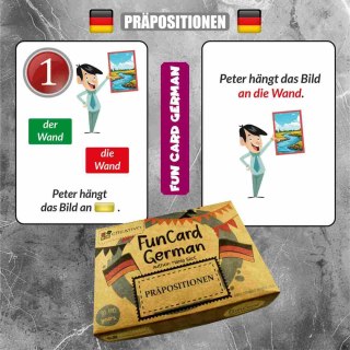 Fun Card German. Präpositionen