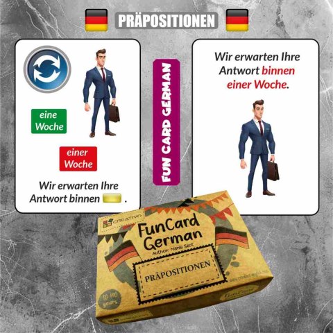 Fun Card German. Präpositionen