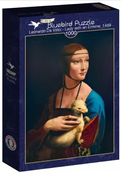 Puzzle 1000 elementów. Leonardo Da Vinci. Dama z gronostajem, 1489 Puzzle 1000 elementów. Leonardo Da Vinci. Dama z gronostajem, 1489