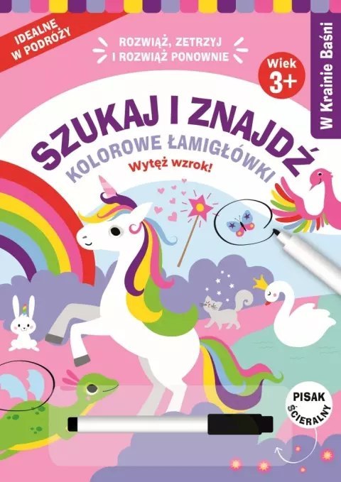 Szukaj i znajdź. Kolorowe łamigłówki. W Krainie Baśni Szukaj i znajdź. Kolorowe łamigłówki. W Krainie Baśni