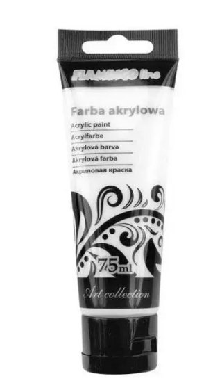 Farba akrylowa, biel tytanowa, 75 ml