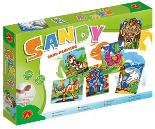 Sandy. Piaskowe Malowanki - głowa tygrysa