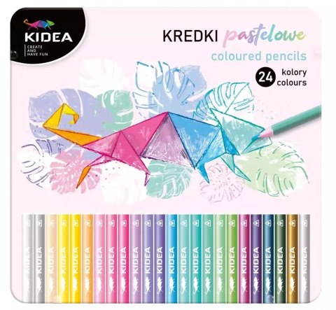 Kredki trójkątne 24 kolory KIDEA Kredki trójkątne 24 kolory KIDEA
